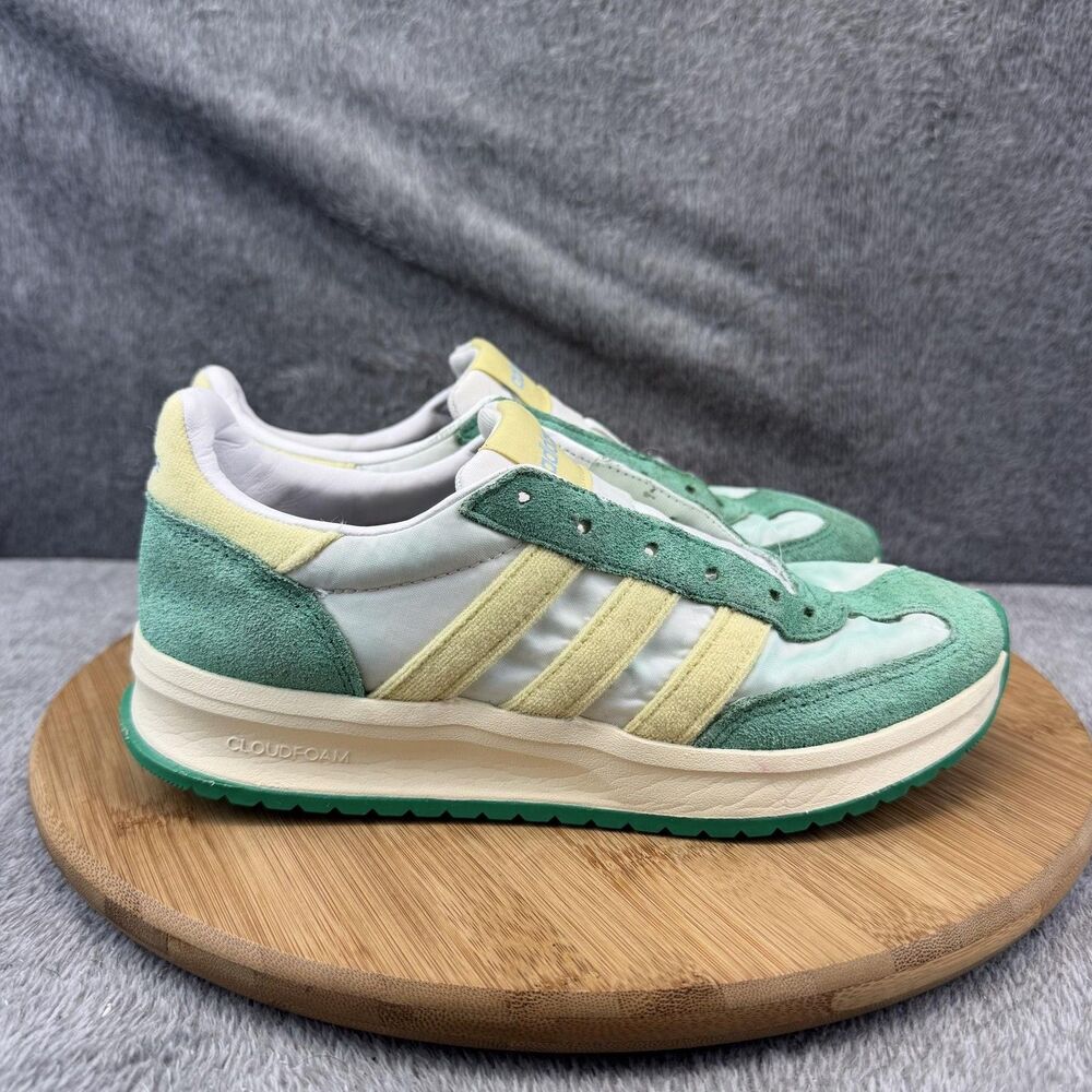 Adidas Cloudfoam Shoes Womens Size 7 Multicolor Suede Running Comfort Sneakers